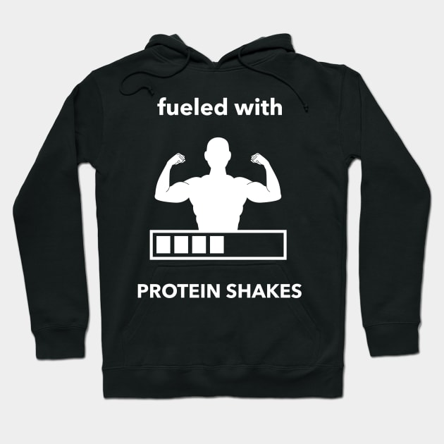 Fueled With Protein Shakes - Premier Protein Shake Powder Atkins Protein Shakes Hoodie by Medical Student Tees